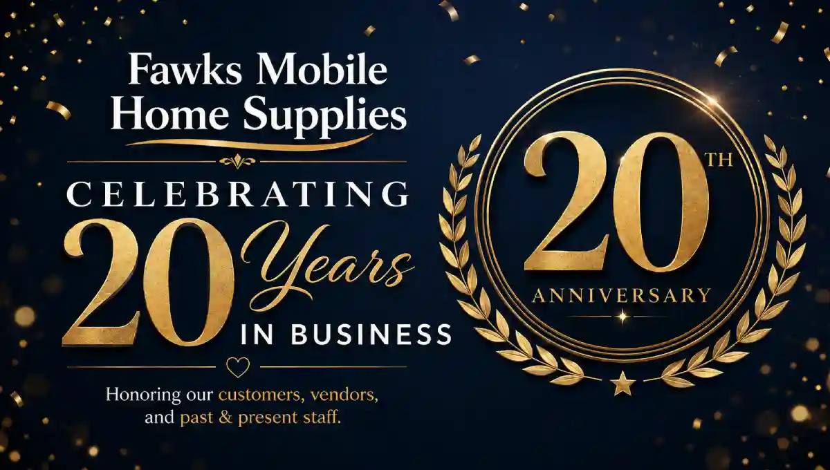 20 Years Fawks Mobile Home Supplies